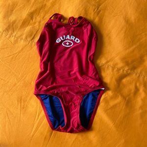Lifeguard one piece swimsuit